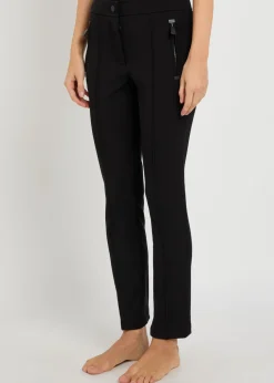 Slim-leg twill ski trousers
