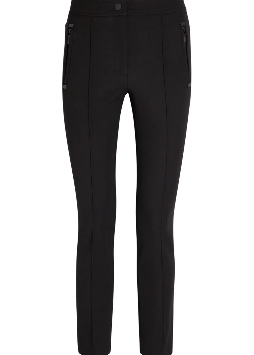 Slim-leg twill ski trousers