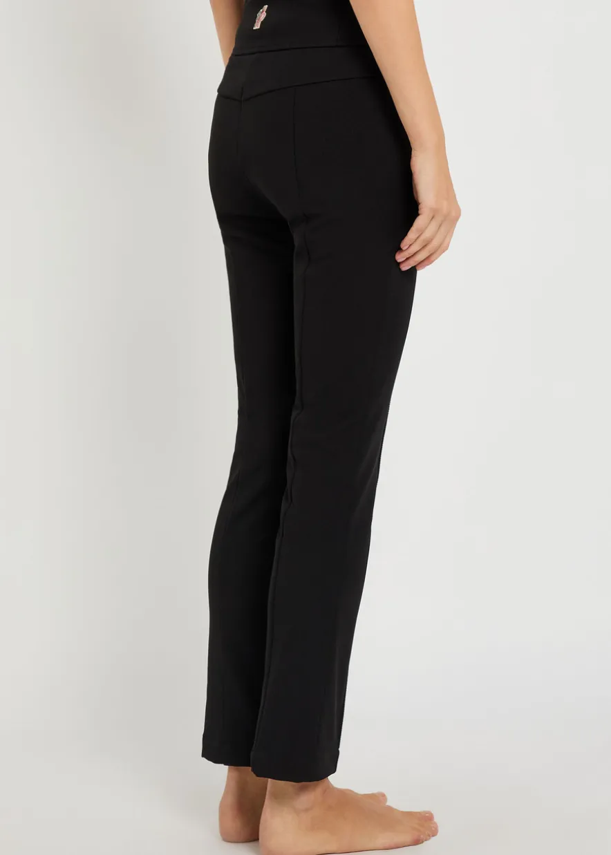 Slim-leg twill ski trousers