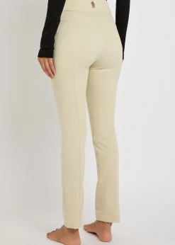 Slim-leg twill ski trousers