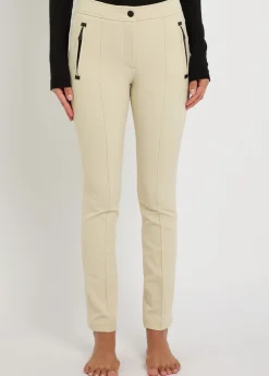 Slim-leg twill ski trousers