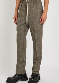 Slim-leg wool sweatpants