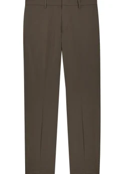 Slim-leg woven trousers