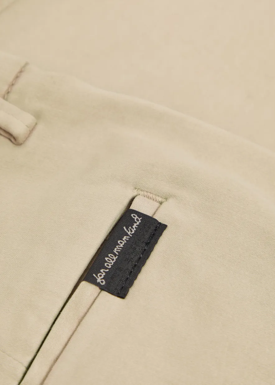 Slimmy tapered-leg cotton-blend chino trousers
