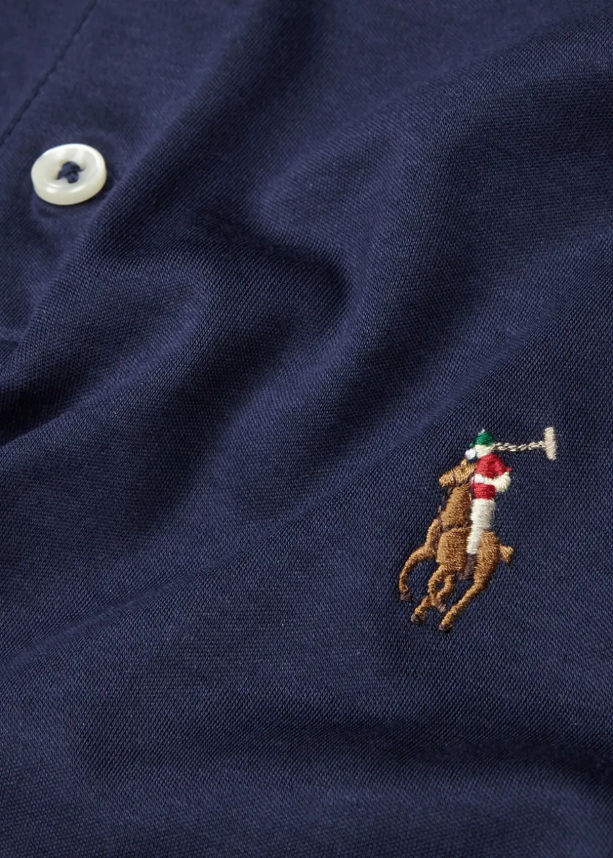 Slim Pima cotton polo shirt