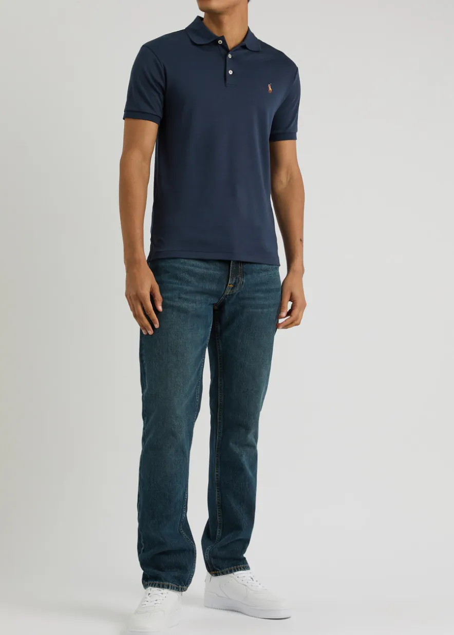 Slim Pima cotton polo shirt