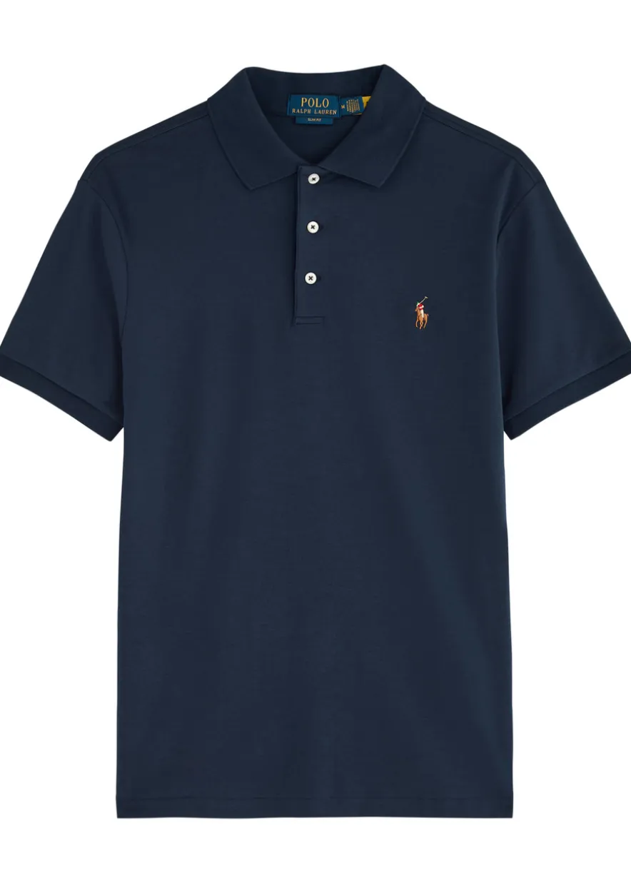 Slim Pima cotton polo shirt