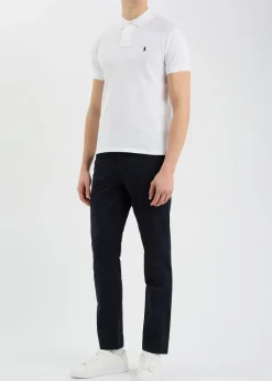 Slim piqué-cotton polo shirt