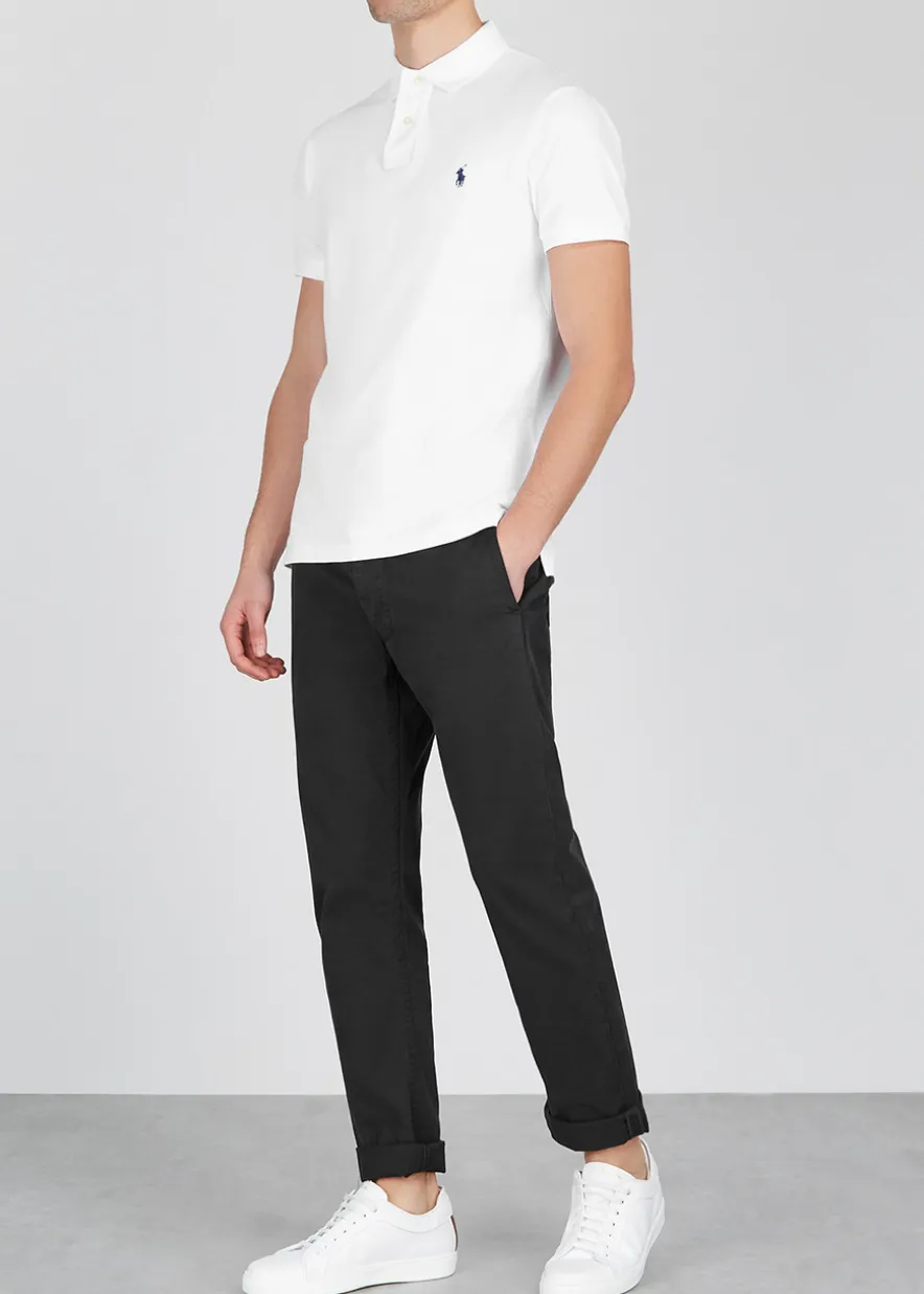 Slim piqué-cotton polo shirt
