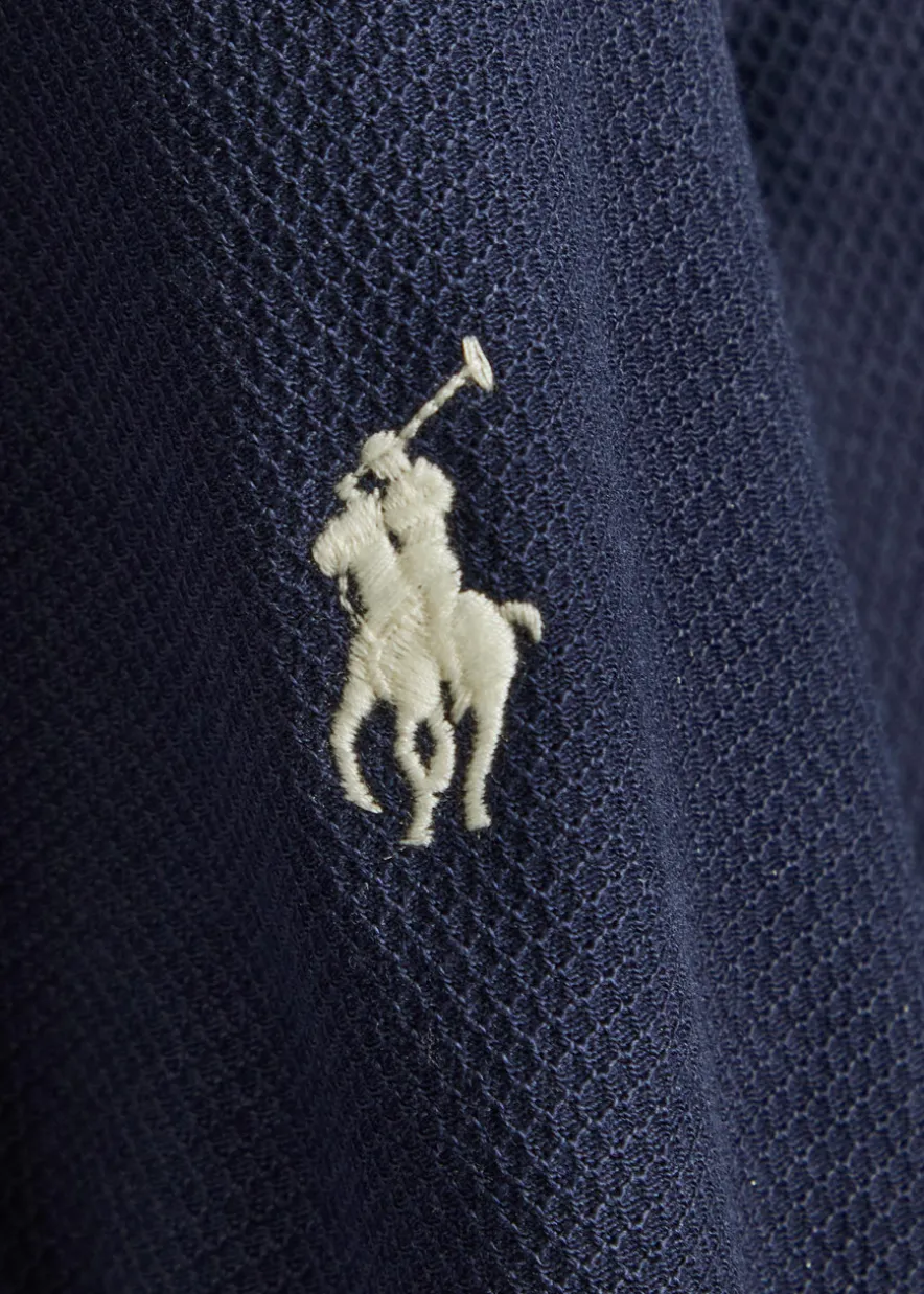 Slim piqué cotton polo shirt