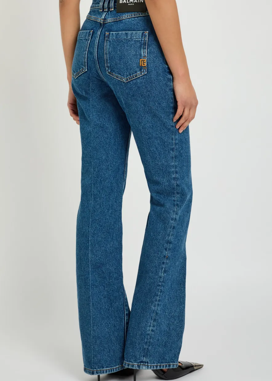 Slim straight-leg jeans