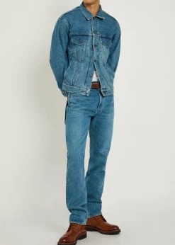 Slim straight-leg jeans