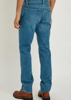 Slim straight-leg jeans