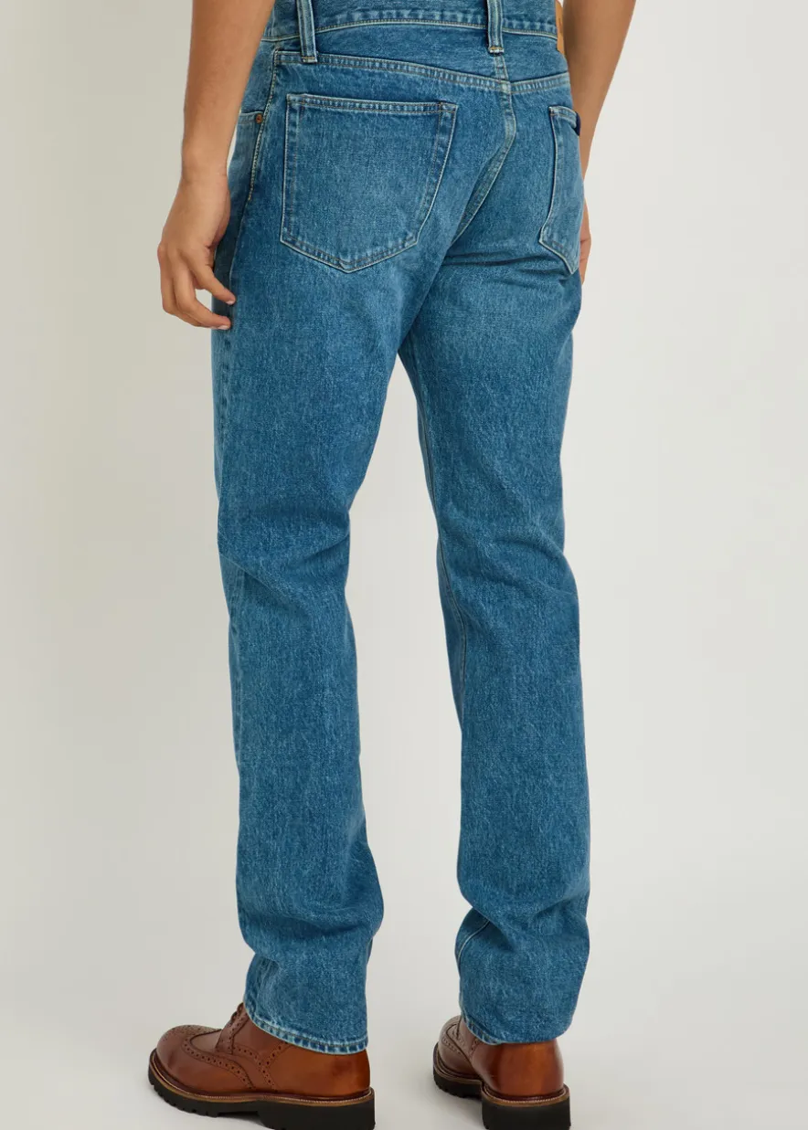 Slim straight-leg jeans