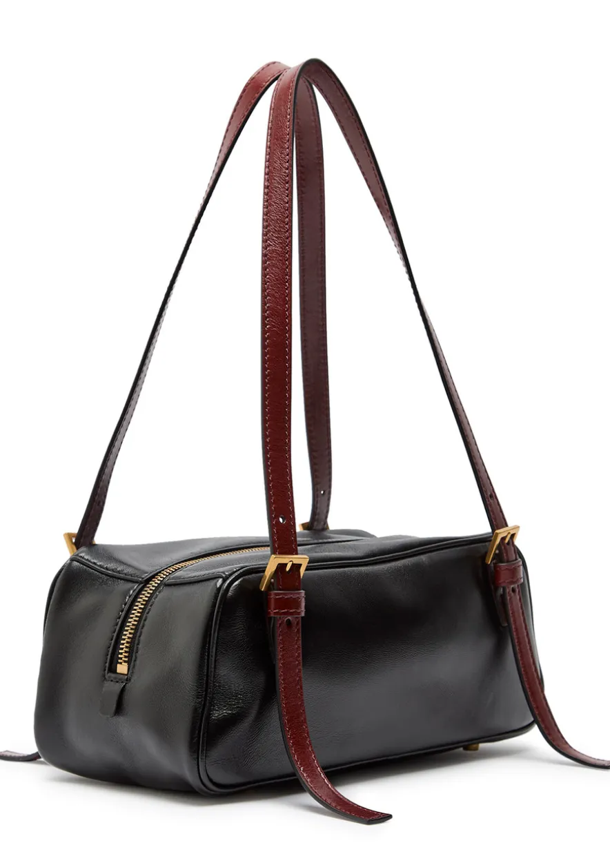 Small leather shoulder bag