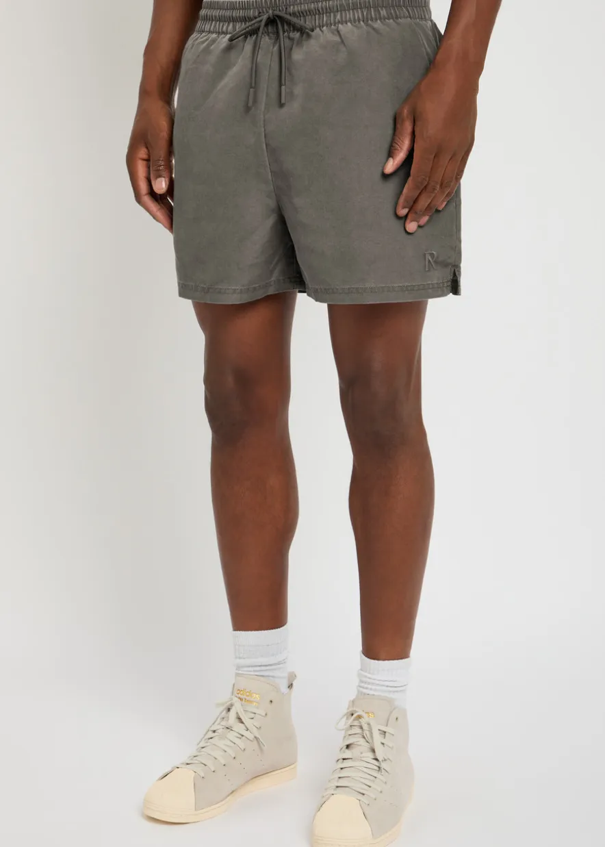 Smart logo-embroidered shell swim shorts