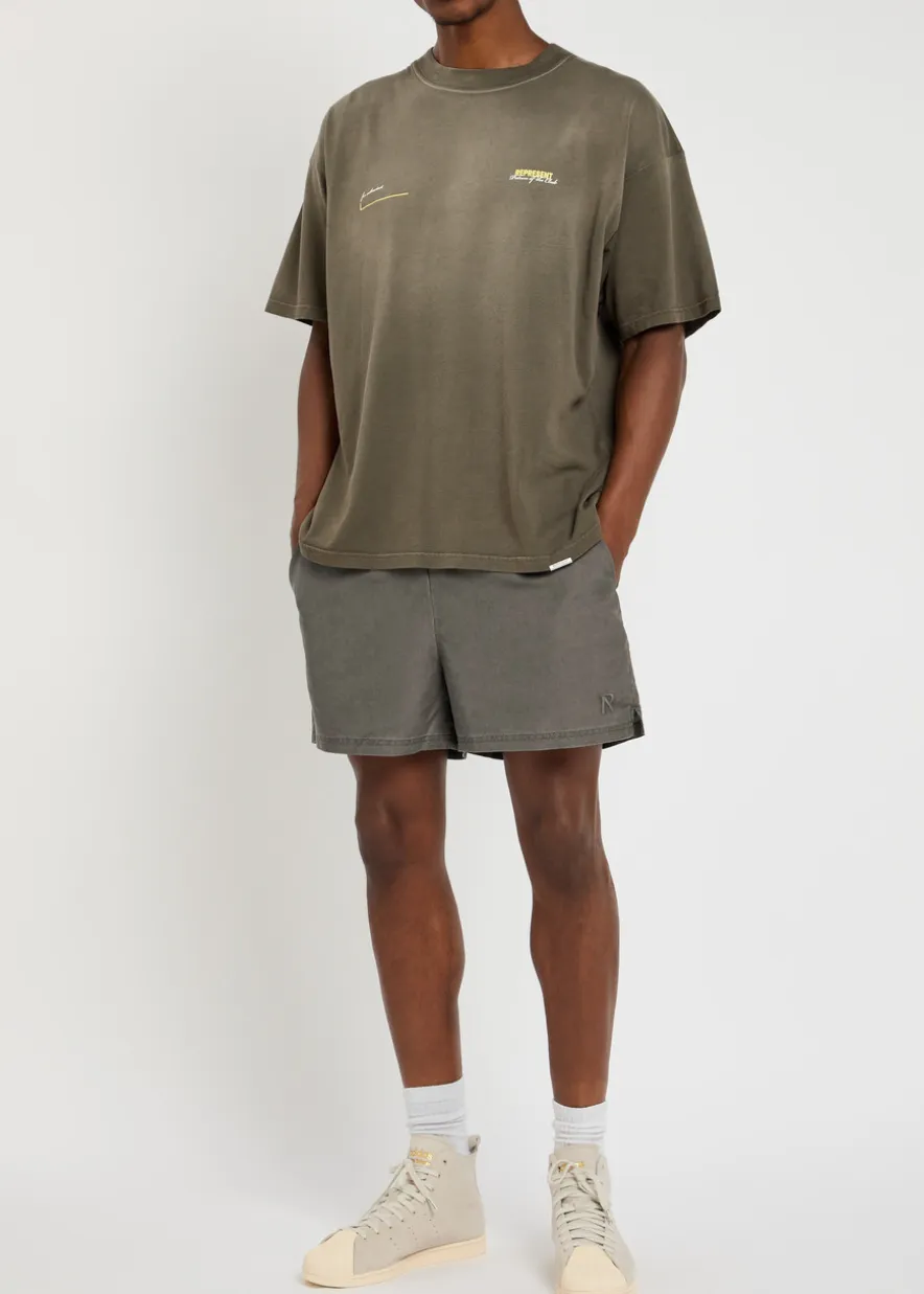 Smart logo-embroidered shell swim shorts