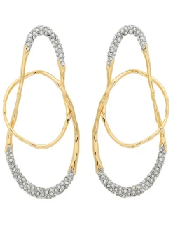 Solanales 14kt gold-plated drop earrings