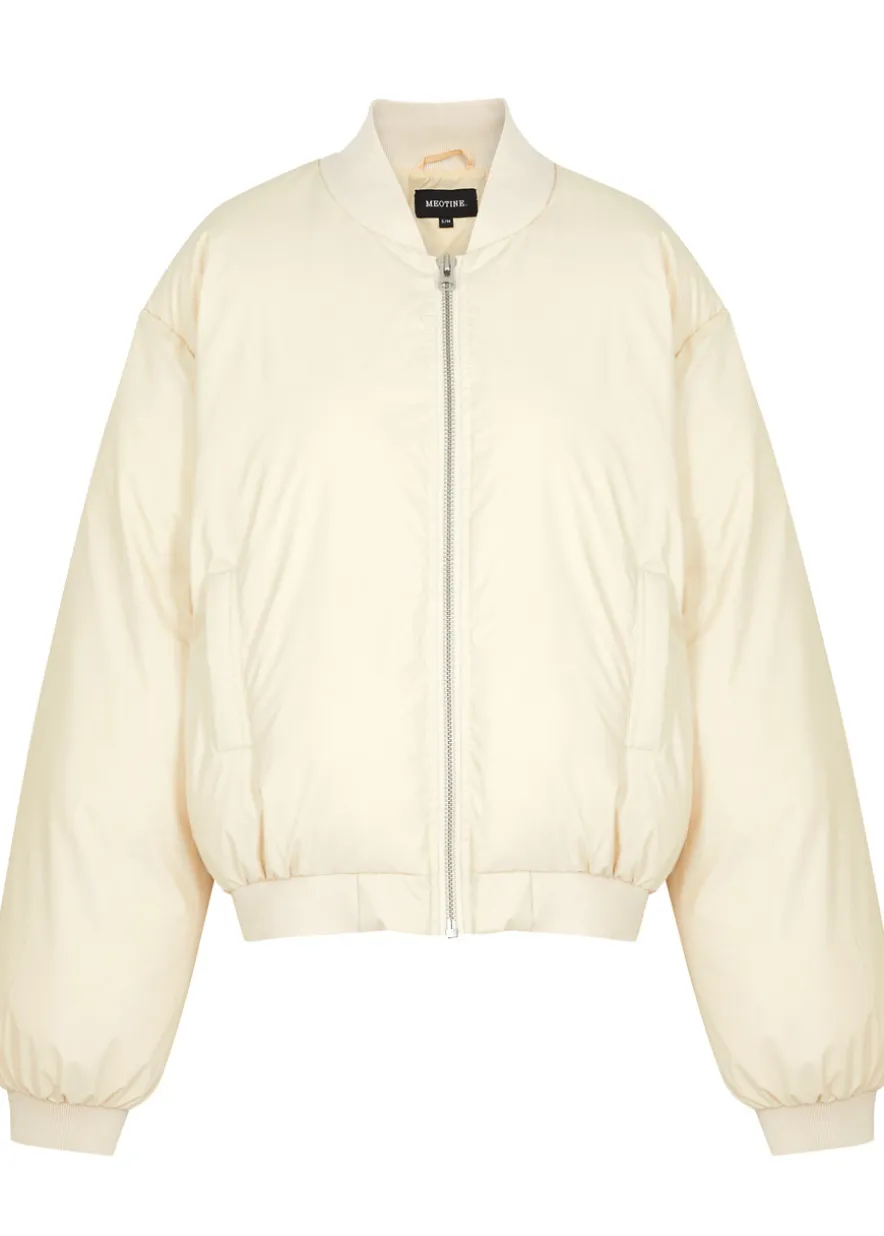 Sol faux leather bomber jacket