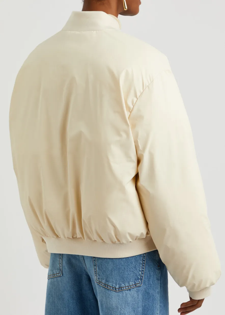 Sol faux leather bomber jacket