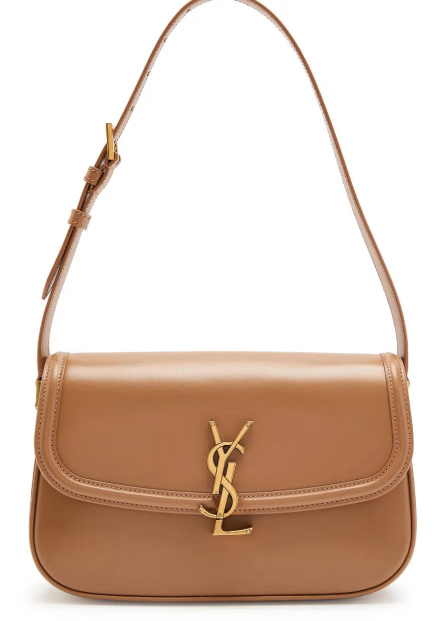 Solferino leather shoulder bag