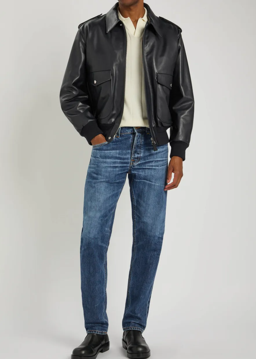 Solid Ollie slim straight-leg jeans
