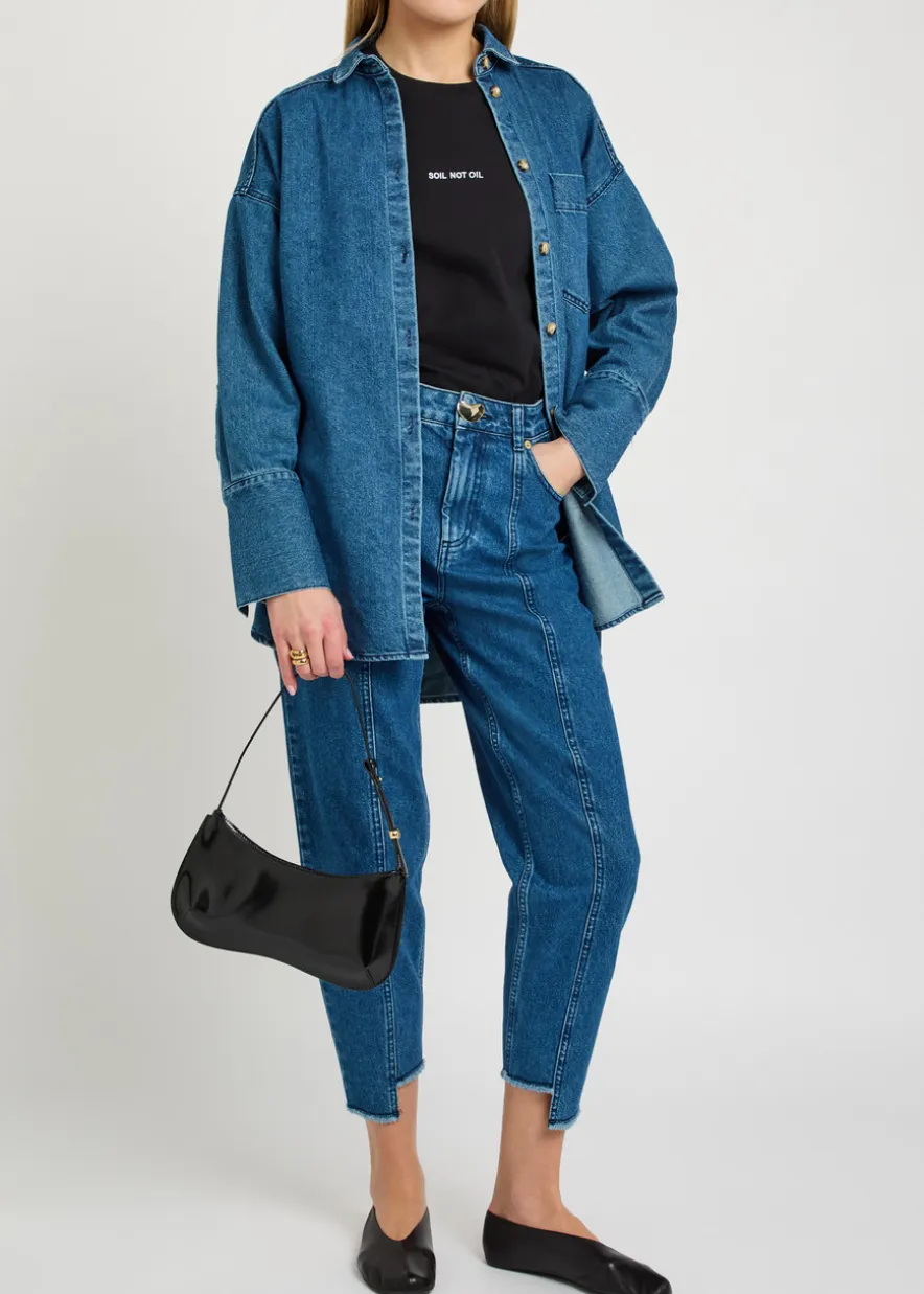 Sol tapered-leg cropped jeans