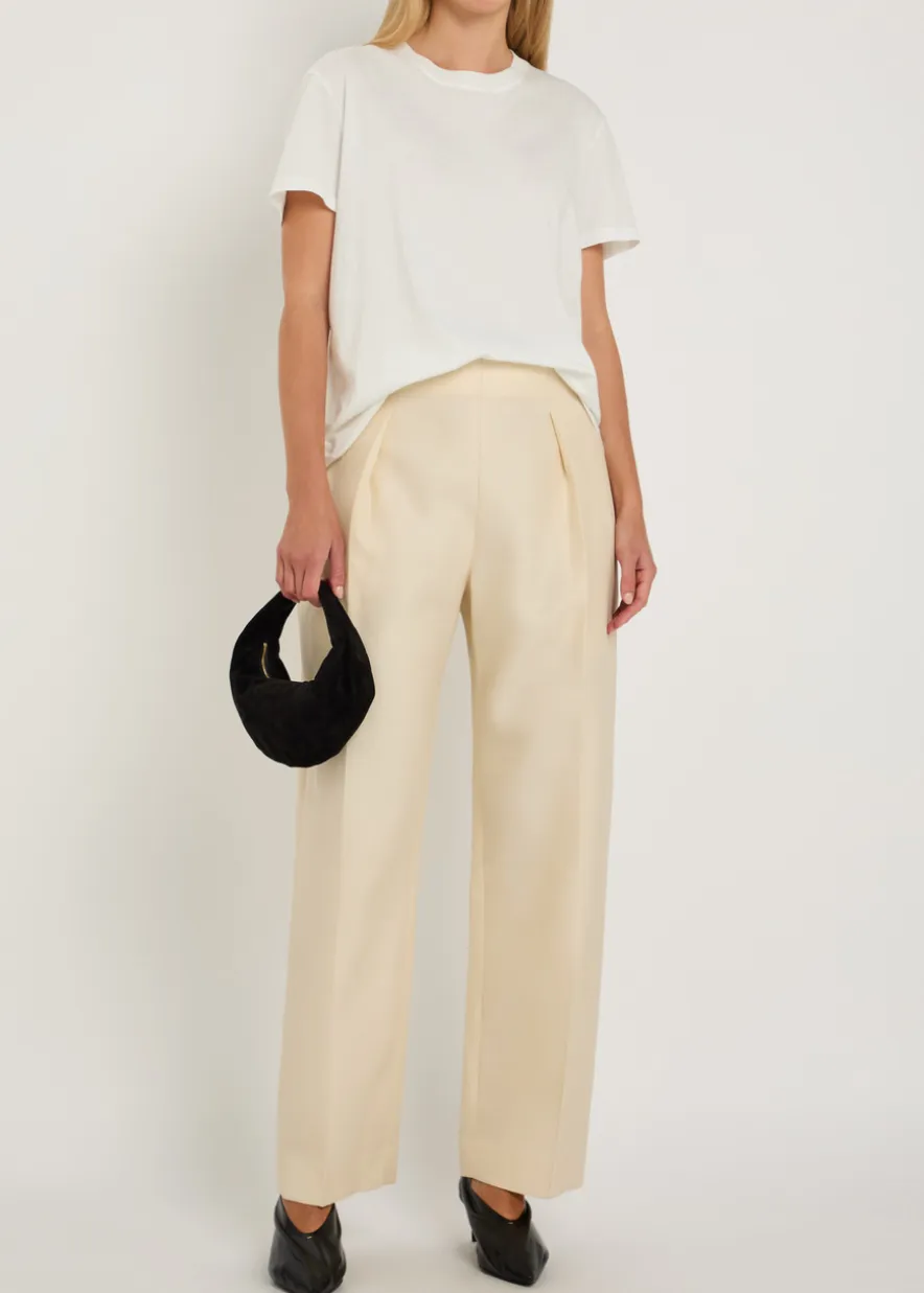 Somera wool and silk-blend trousers