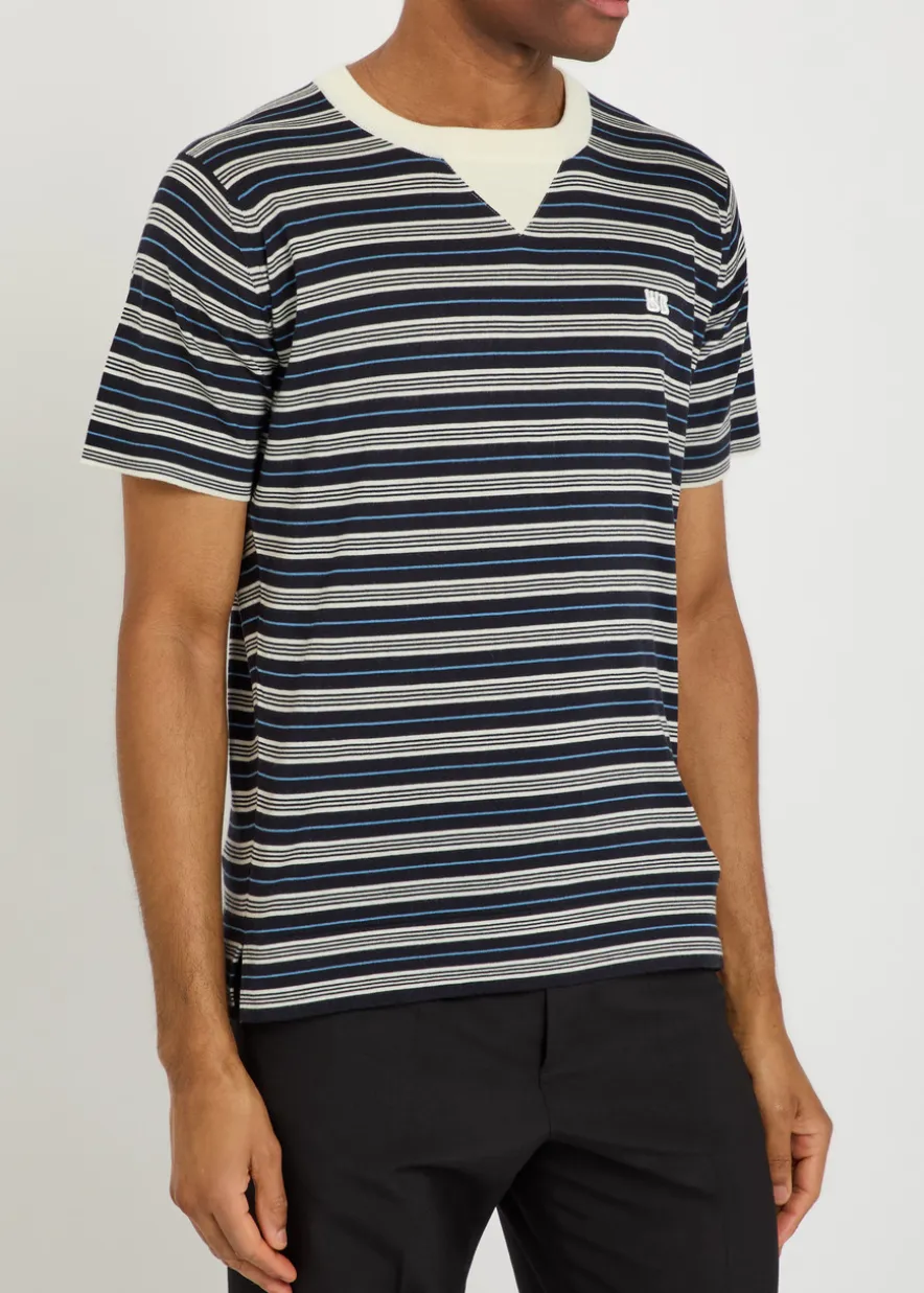 Song striped fine-knit wool-blend T-shirt