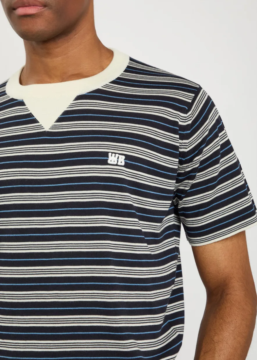 Song striped fine-knit wool-blend T-shirt