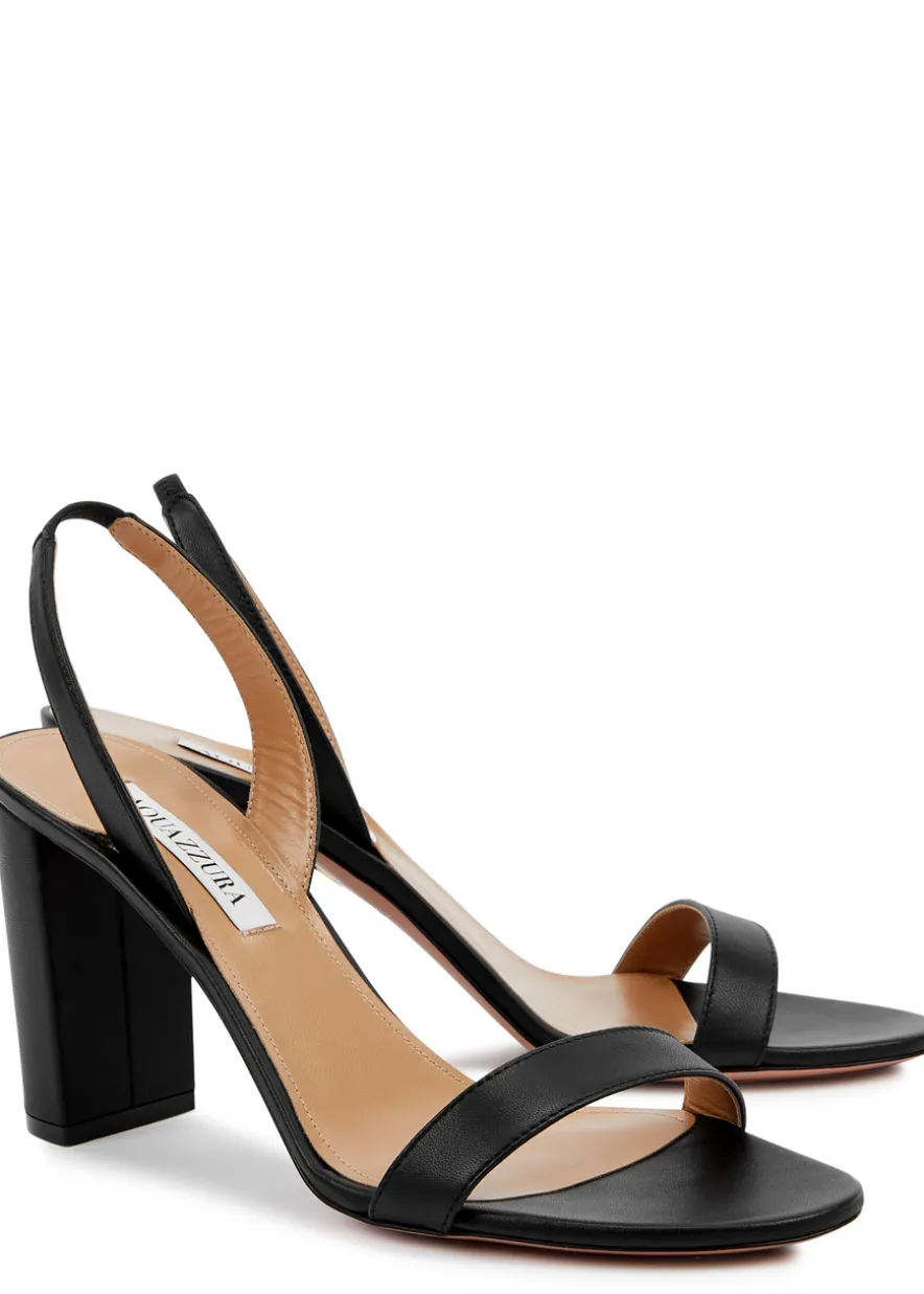 So Nude 85 leather slingback sandals