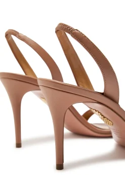 So Nude 85 leather slingback sandals