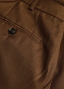 Soprano pleated straight-leg woven trousers