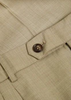Soprano pleated straight-leg woven trousers
