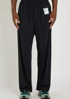 Space-O perforated stretch-nylon trousers