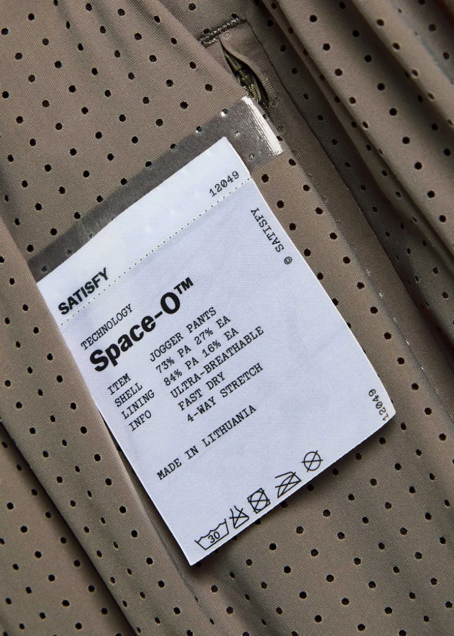 Space-O perforated stretch-nylon trousers