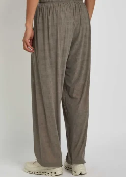 Space-O perforated stretch-nylon trousers