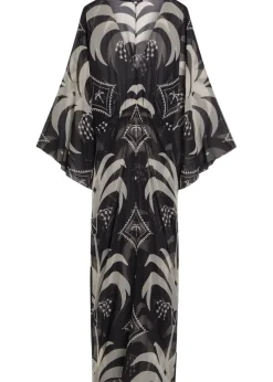 Spiritual Healers patterned georgette maxi kaftan