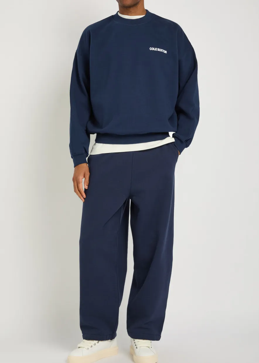 Sportswear logo-print cotton sweatshirt