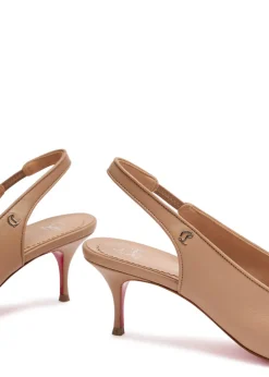 Sporty Kate 55 leather slingback pumps