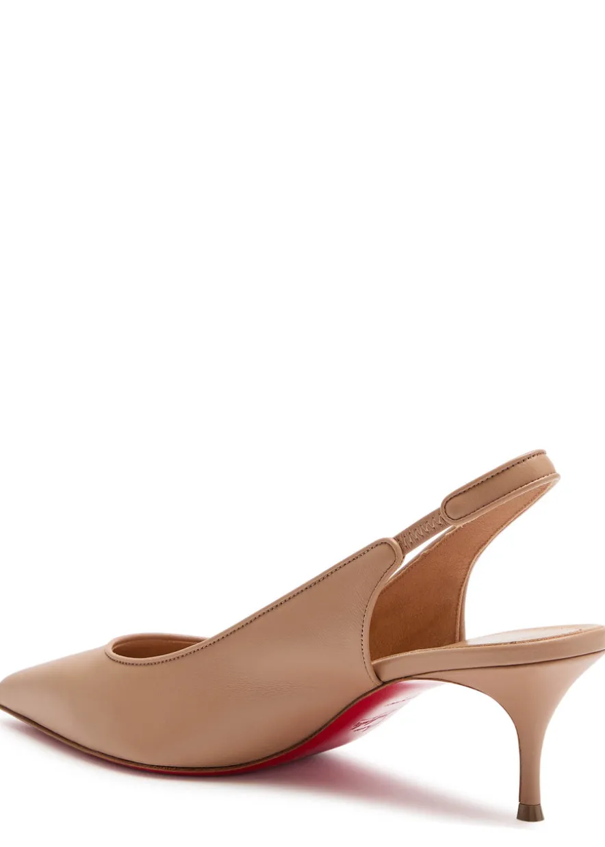 Sporty Kate 55 leather slingback pumps