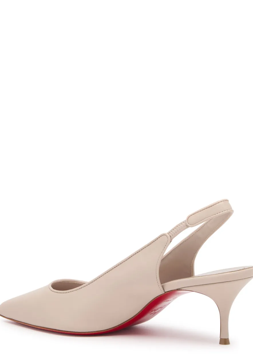 Sporty Kate 55 leather slingback pumps