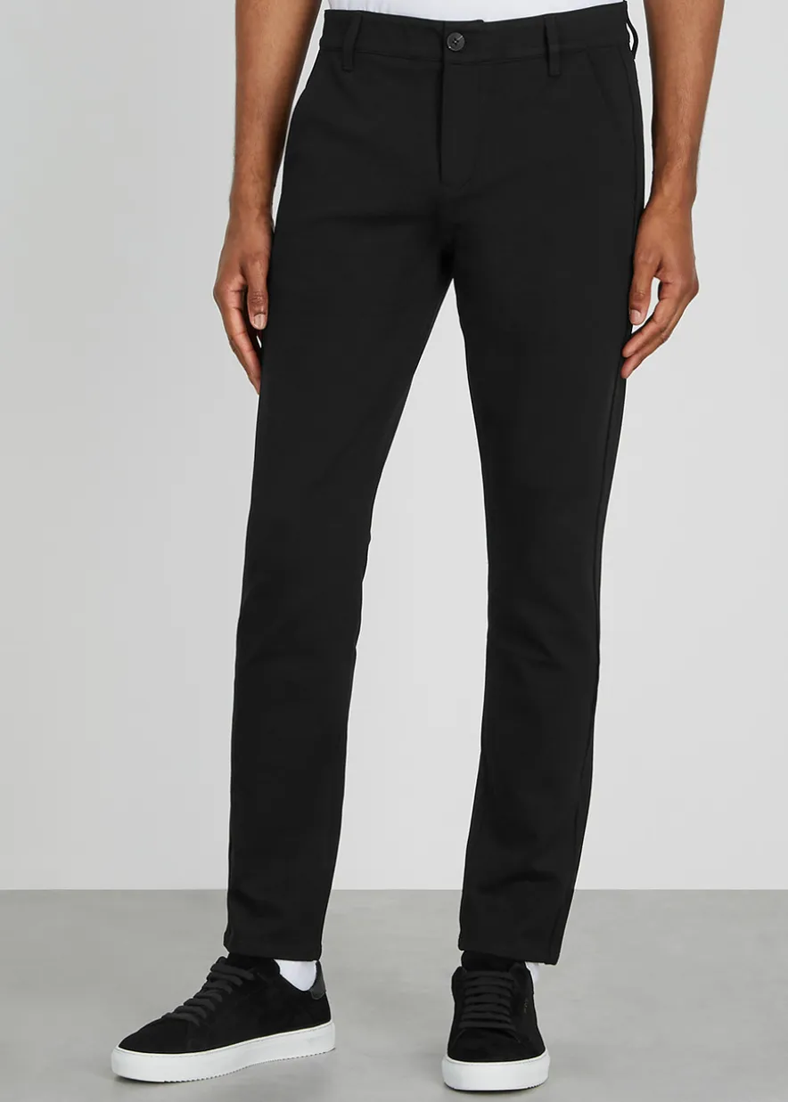 Stafford slim-leg jersey trousers