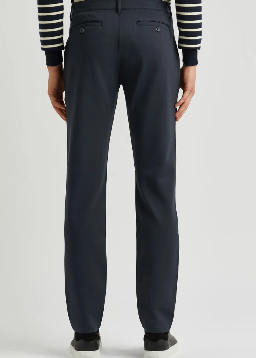 Stafford slim-leg jersey trousers
