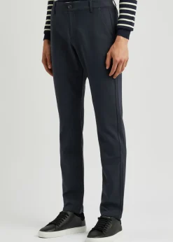 Stafford slim-leg jersey trousers