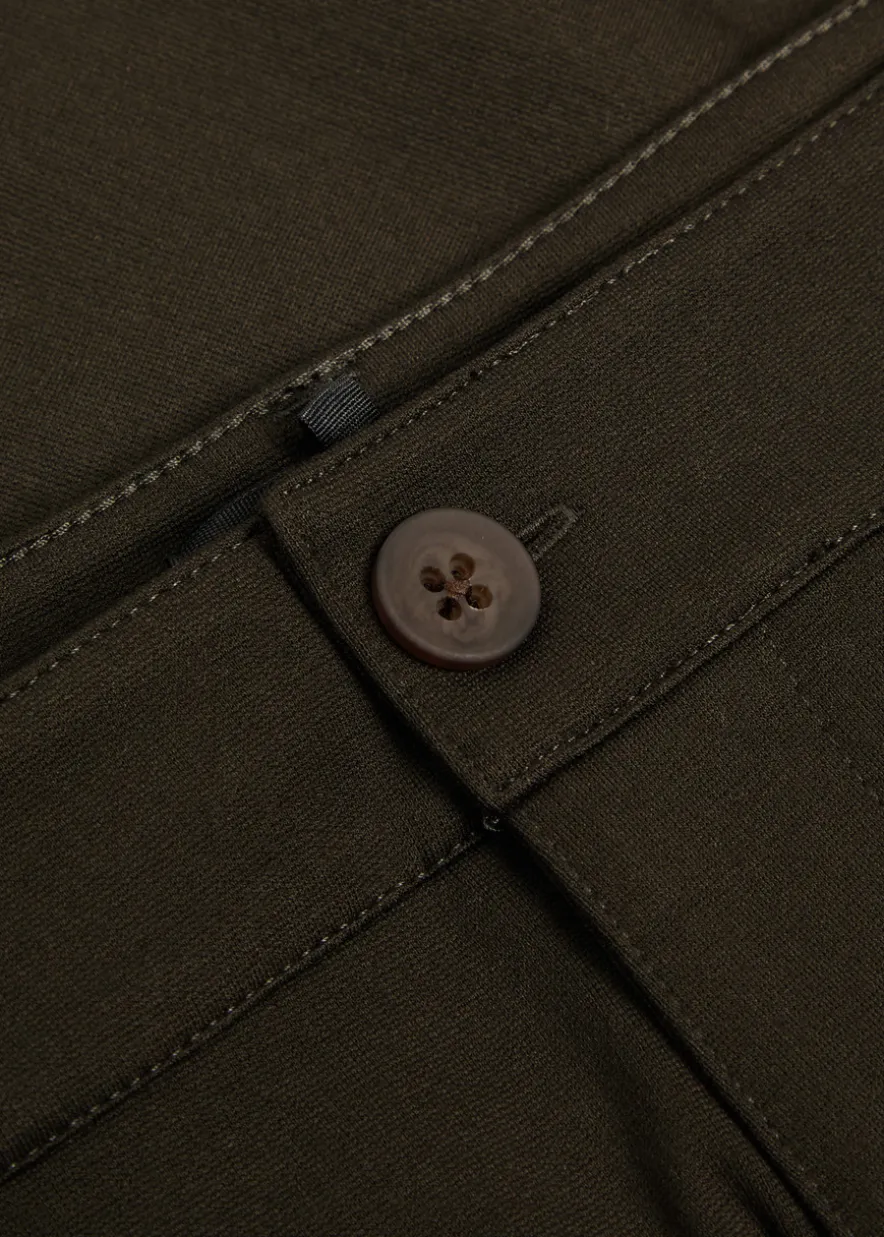 Stafford slim-leg jersey trousers