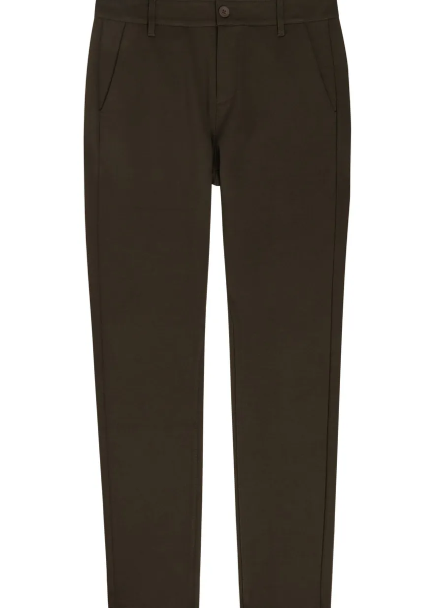 Stafford slim-leg jersey trousers