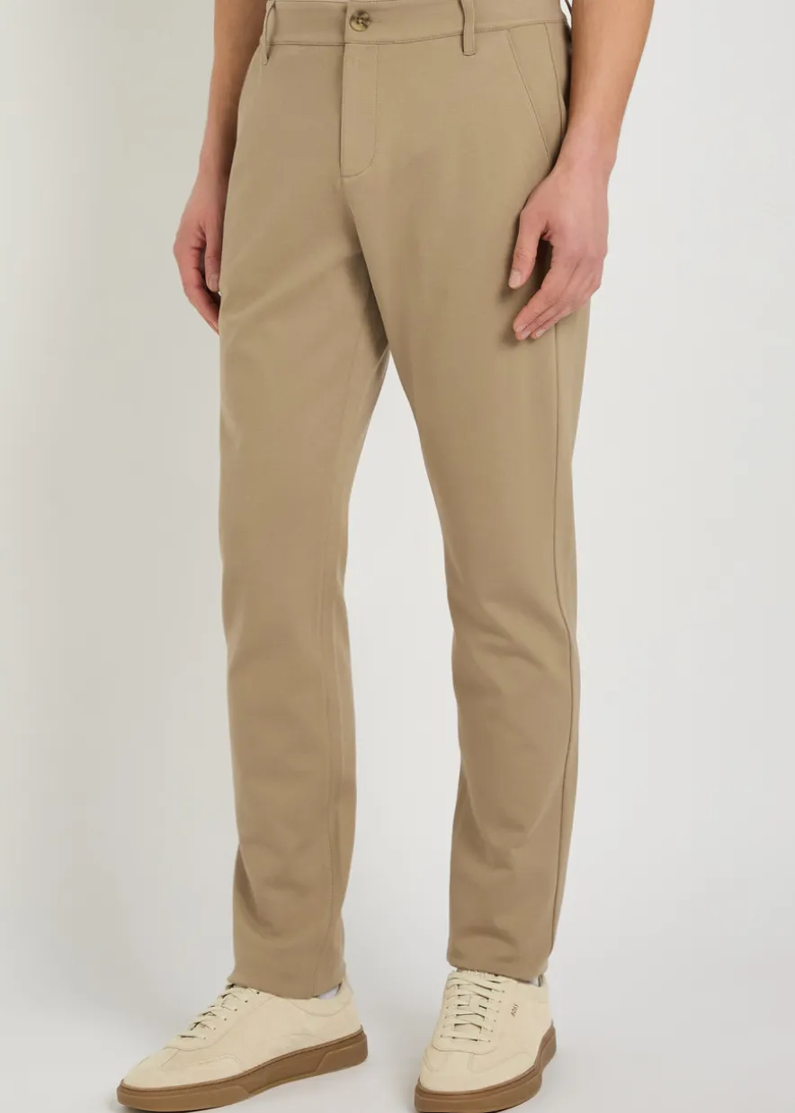 Stafford slim tapered-leg jersey trousers