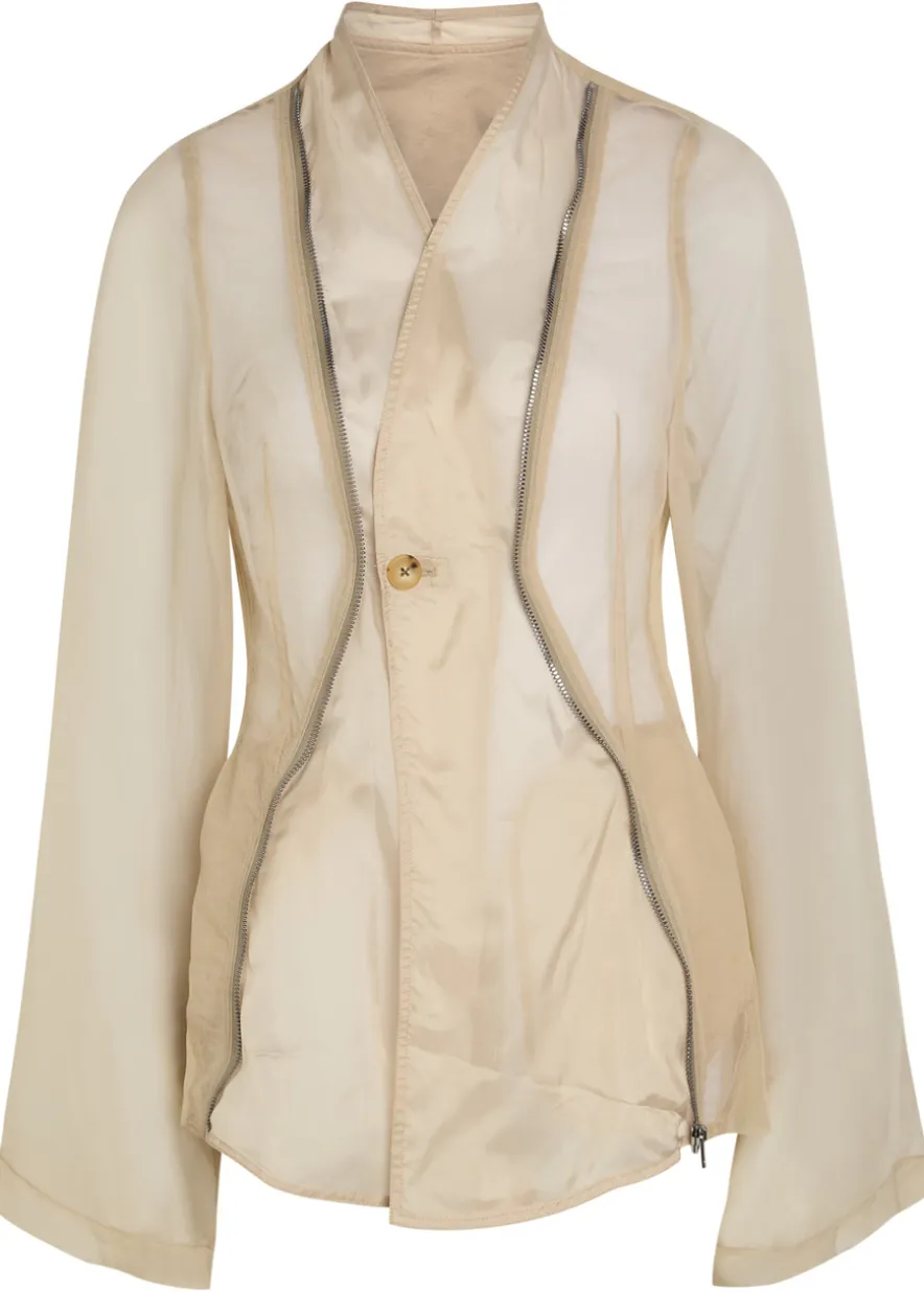 Stag panelled tulle jacket