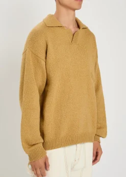 5 Star logo-intarsia cotton jumper